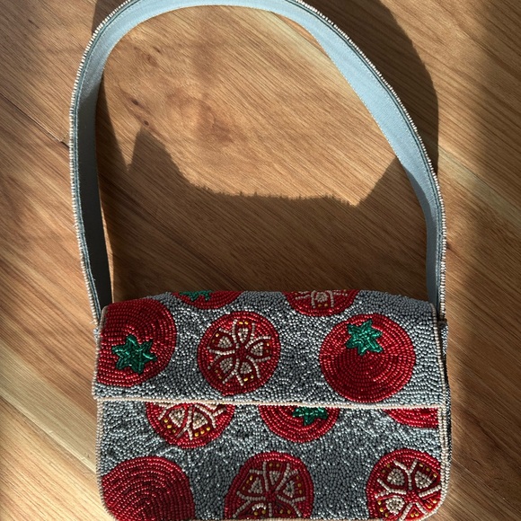 Beaded Tomato Design Bag - Anthropologie - Picture 4 of 6